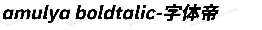 amulya boldtalic字体转换